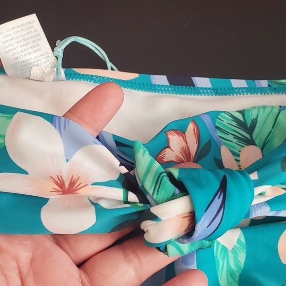 Kona Sol sash tie high waist bikini bottoms Size XL - Picture 8 of 12